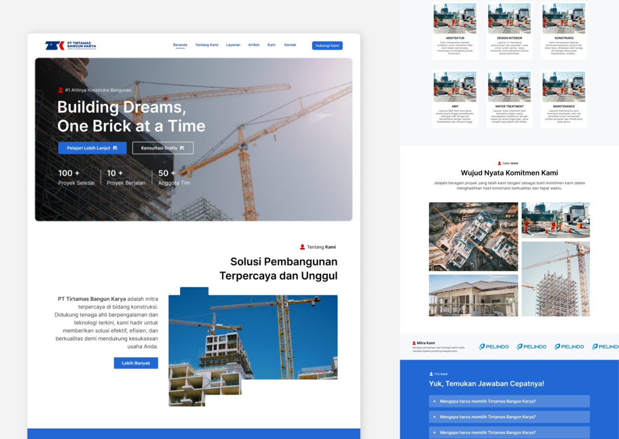 Website Tirtamas Bangun Karya
